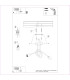 Loop Minimalist Semi Flush Ceiling 2 Light Black-10