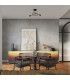Loop Minimalist Semi Flush Ceiling 2 Light Black-11