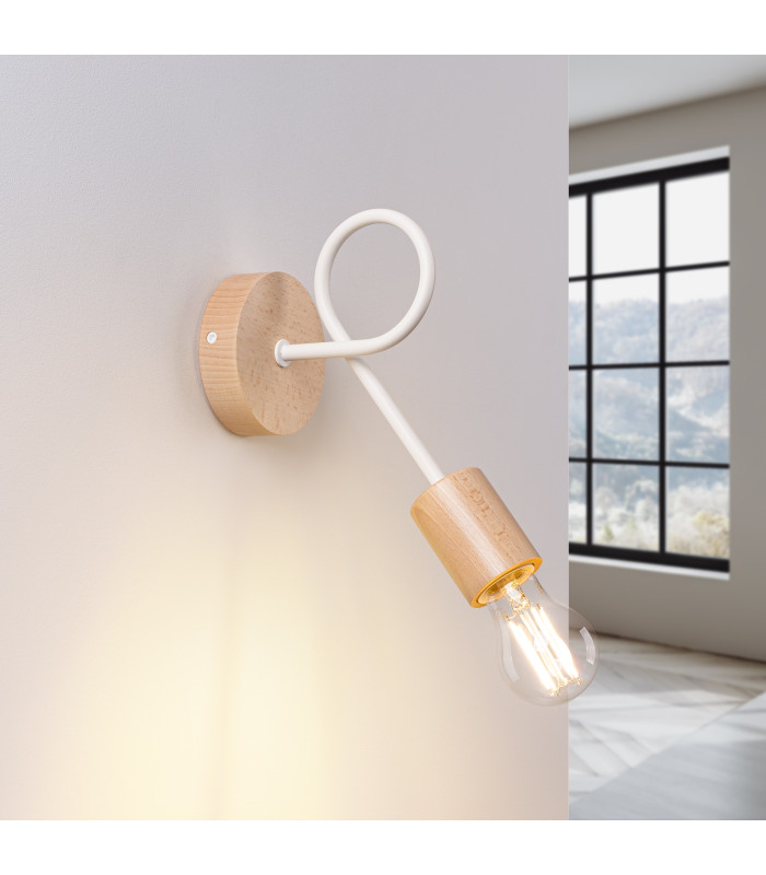 Ember Minimalist Wall Lamp White-3