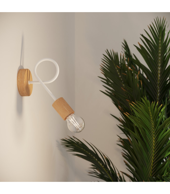 Ember Minimalist Wall Lamp White-14