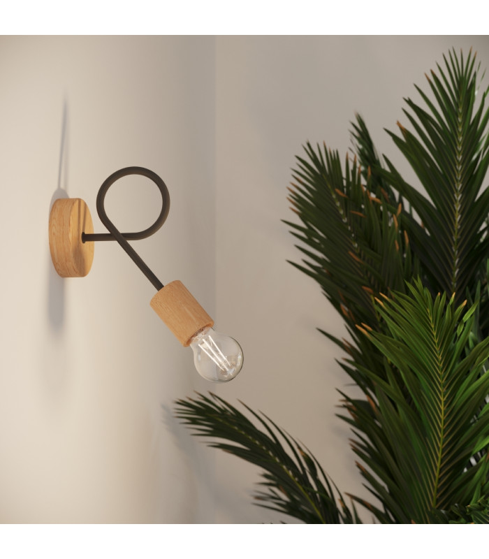 Ember Minimalist Wall Lamp Black-14