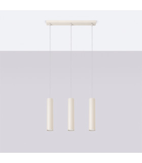 Lagos Loft Bar Pendant 3 Light Beige-2