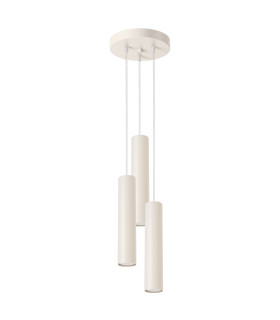 Lagos Loft Cluster Drop Pendant Lamp 3 Light Beige-1