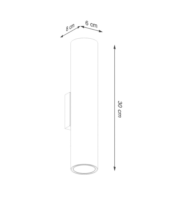 Lagos Loft Up Down Wall Lamp Beige-9