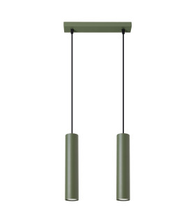 Lagos Loft Bar Pendant 2 Light Olive Green-1