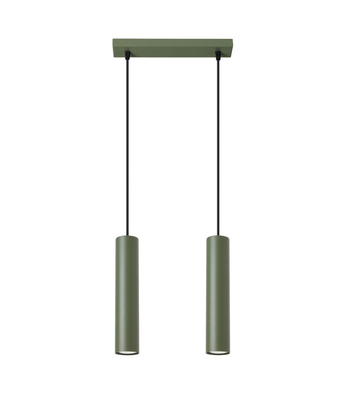 Lagos Loft Bar Pendant 2 Light Olive Green-1
