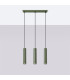 Lagos Loft Bar Pendant 3 Light Olive Green-2
