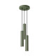 Lagos Loft Cluster Drop Pendant Lamp 3 Light Olive Green-1