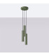 Lagos Loft Cluster Drop Pendant Lamp 3 Light Olive Green-2