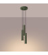 Lagos Loft Cluster Drop Pendant Lamp 3 Light Olive Green-3