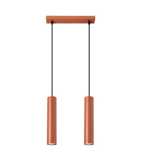 Lagos Loft Bar Pendant 2 Light Red Ochre-1
