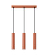 Lagos Loft Bar Pendant 3 Light Red Ochre-1