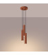 Lagos Loft Cluster Drop Pendant Lamp 3 Light Red Ochre-3