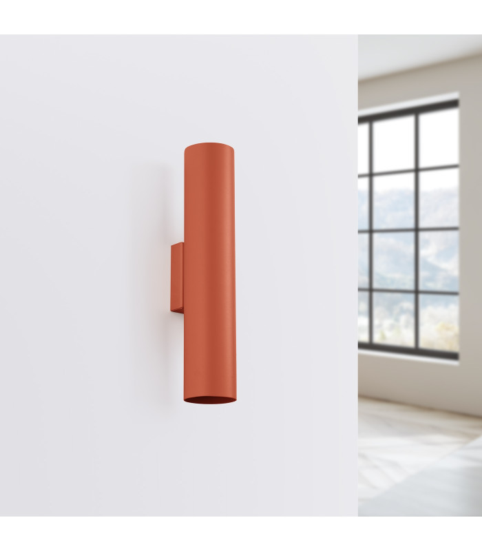 Lagos Loft Up Down Wall Lamp Red Ochre-2