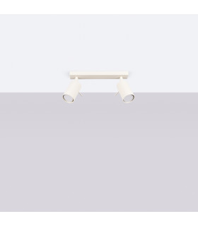 Ring Modern Twin Ceiling Lamp 2 Beige-2