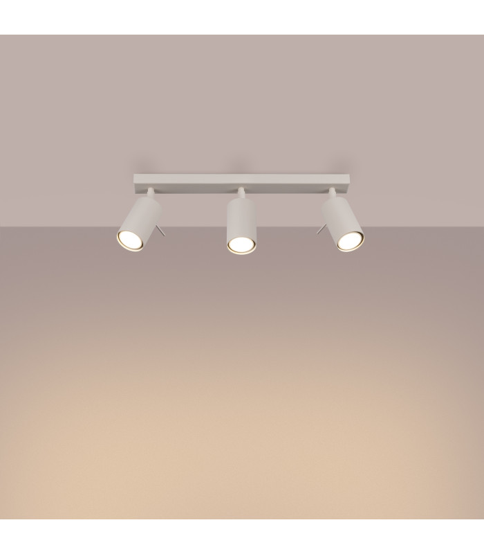 Ring Modern Spotlight Bar 3 Light Beige-3
