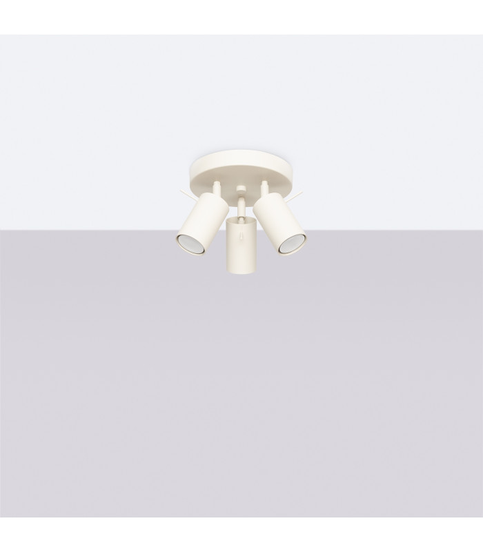 Ring Modern Ceiling Spotlight Cluster 3 Light Beige-2