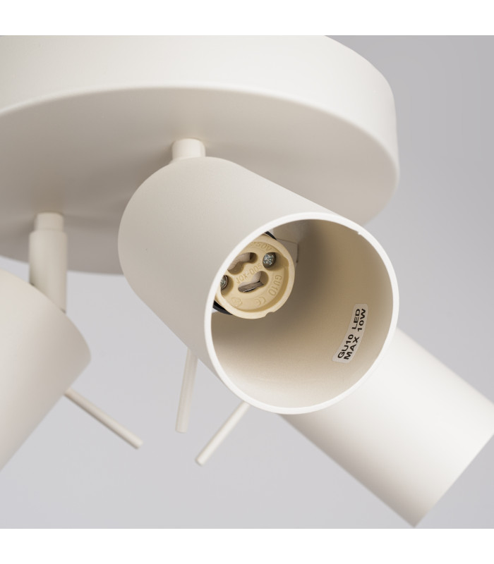Ring Modern Ceiling Spotlight Cluster 3 Light Beige-5