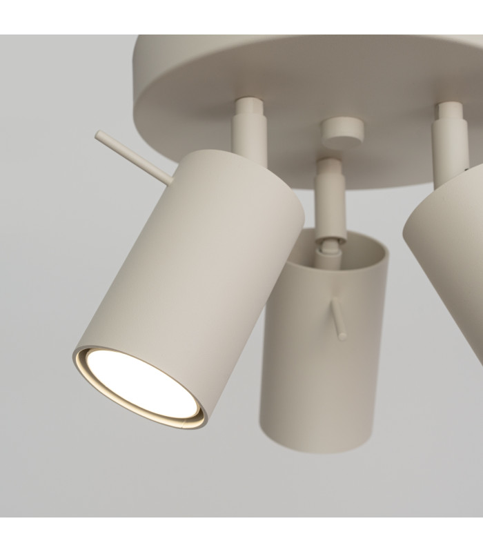 Ring Modern Ceiling Spotlight Cluster 3 Light Beige-6