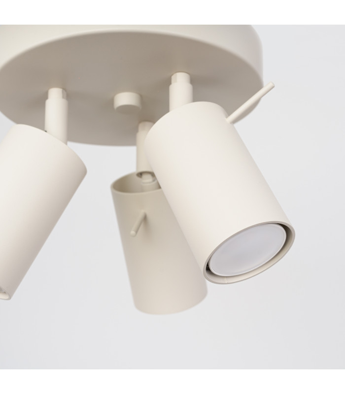 Ring Modern Ceiling Spotlight Cluster 3 Light Beige-7