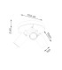 Ring Modern Ceiling Spotlight Cluster 3 Light Beige-8