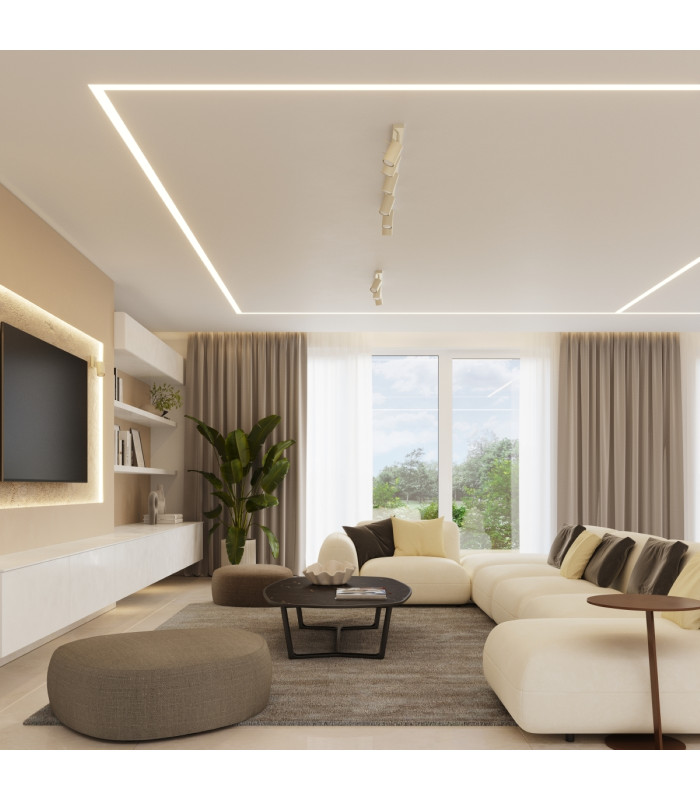 Ring Modern Ceiling Spotlight Cluster 3 Light Beige-10