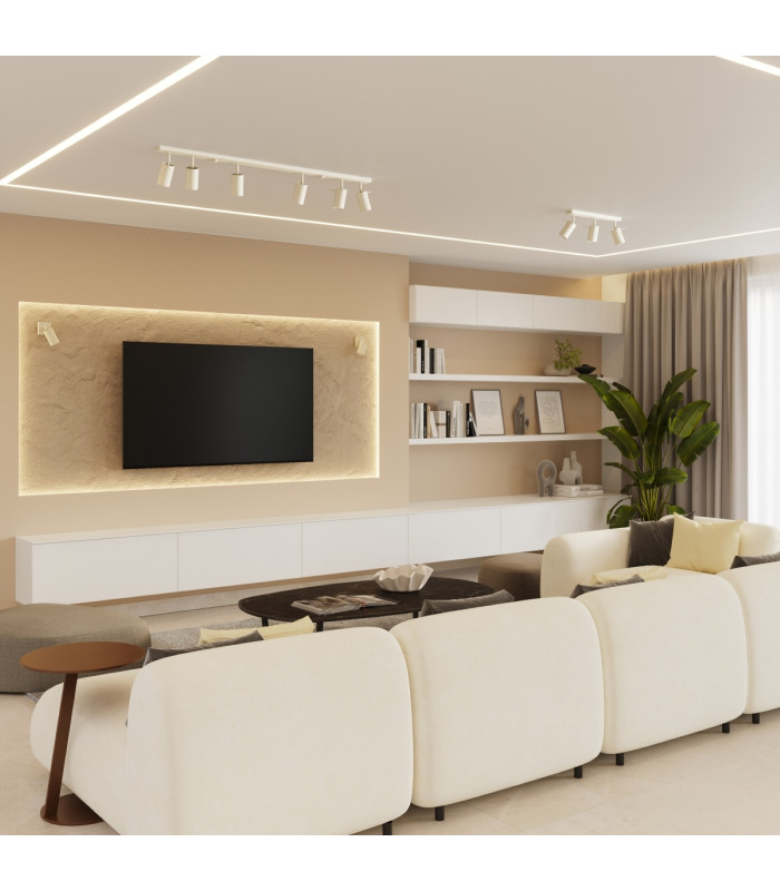 Ring Modern Ceiling Spotlight Cluster 3 Light Beige-11