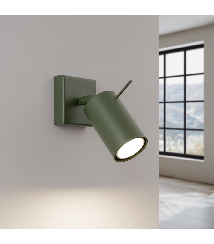 Ring Modern Single Wall Spotlight Olive Green-3