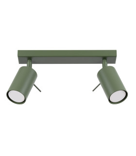 Ring Modern Twin Ceiling Lamp 2 Olive Green-1