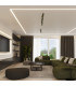 Ring Modern Twin Ceiling Lamp 2 Olive Green-11