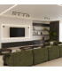 Ring Modern Twin Ceiling Lamp 2 Olive Green-12