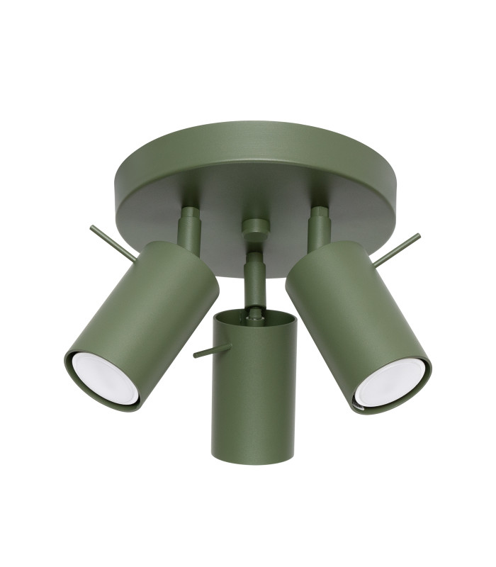 Ring Modern Ceiling Spotlight Cluster 3 Light Olive Green-1