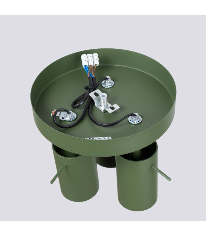 Ring Modern Ceiling Spotlight Cluster 3 Light Olive Green-4