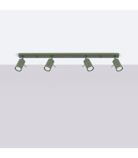 Ring Modern Spotlight Bar 4 Light Olive Green-2