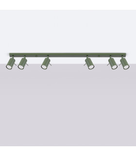 Ring Modern Spotlight Bar 6 Light Olive Green-2