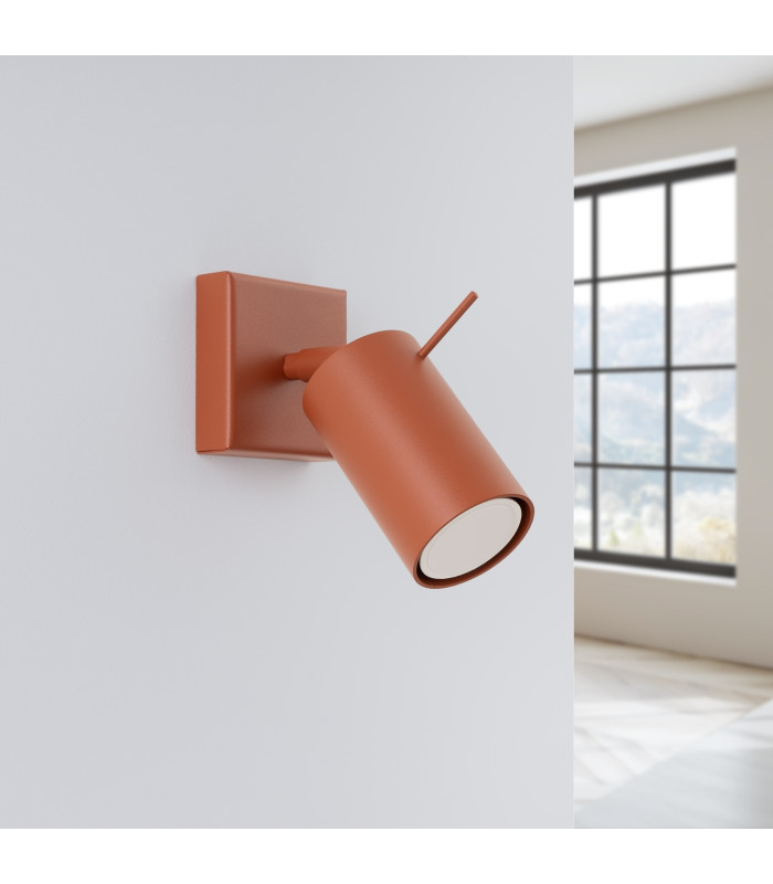 Ring Modern Single Wall Spotlight Red Ochra-2