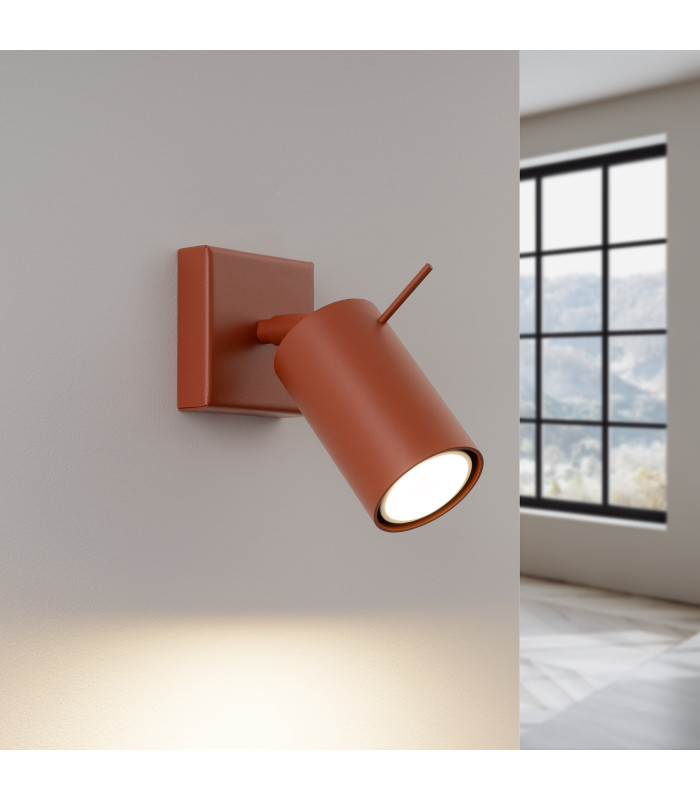 Ring Modern Single Wall Spotlight Red Ochra-3