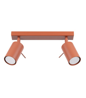 Ring Modern Twin Ceiling Lamp 2 Red Ochra-1