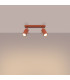 Ring Modern Twin Ceiling Lamp 2 Red Ochra-3