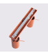 Ring Modern Twin Ceiling Lamp 2 Red Ochra-4