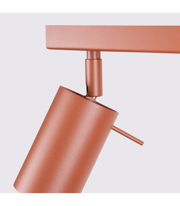 Ring Modern Twin Ceiling Lamp 2 Red Ochra-8