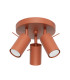 Ring Modern Ceiling Spotlight Cluster 3 Light Red Ochra-1