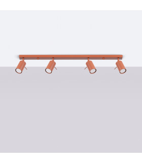 Ring Modern Spotlight Bar 4 Light Red Ochra-2