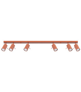 Ring Modern Spotlight Bar 6 Light Red Ochra-1