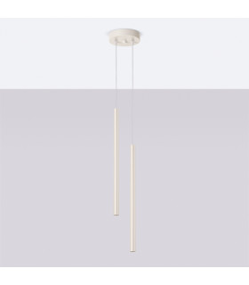 Pastelo Modern Cluster Drop Pendant Lamp 2 Beige-2
