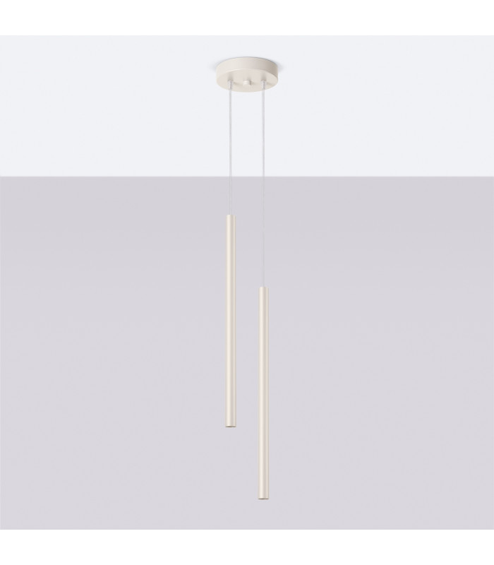 Pastelo Modern Cluster Drop Pendant Lamp 2 Beige-2