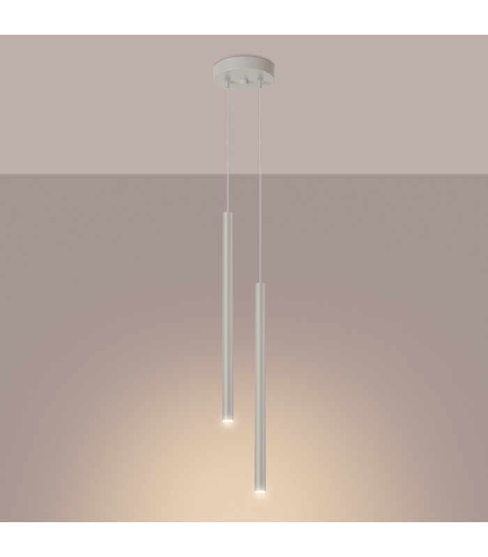 Pastelo Modern Cluster Drop Pendant Lamp 2 Beige-3