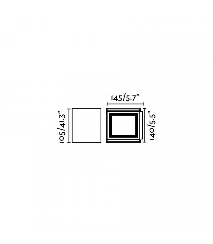 Outdoor LED Up Down Wall Lamp White 6W 3000K IP54 - 2