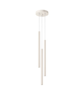 Pastelo Modern Cluster Drop Pendant Lamp 3 Light Beige-1
