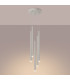 Pastelo Modern Cluster Drop Pendant Lamp 5 Light Beige-3